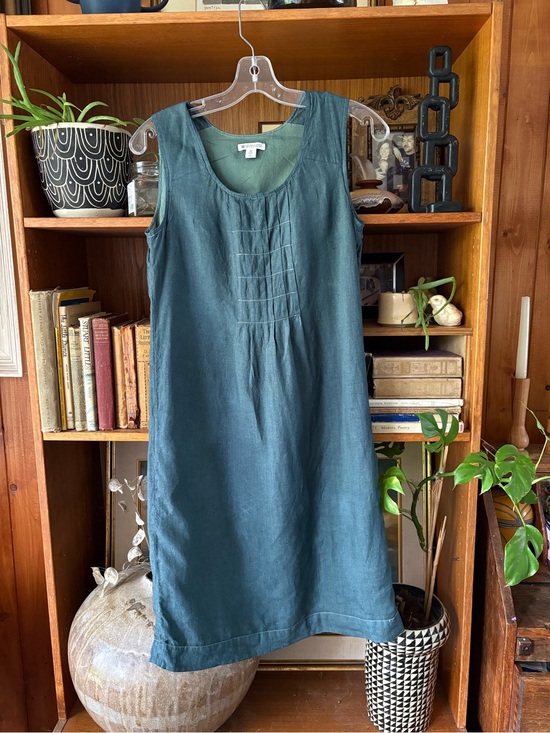 SPANNER Dresses & Skirts - 👉3/$25 Spanner 100% Linen Ethereal Green Dress XS